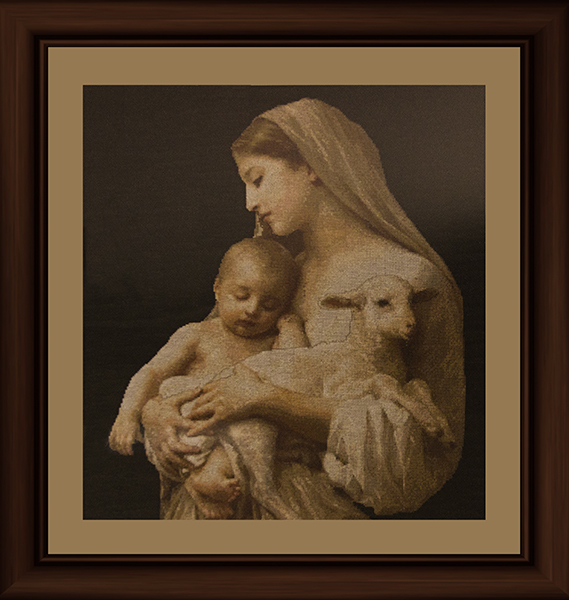 Counted cross-stitch by Sister Susan Marie Roche, OP