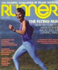 Sister Marion on the cover of Runner Magazine
