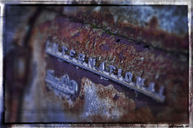 Seeing the beauty of rust on an old truck