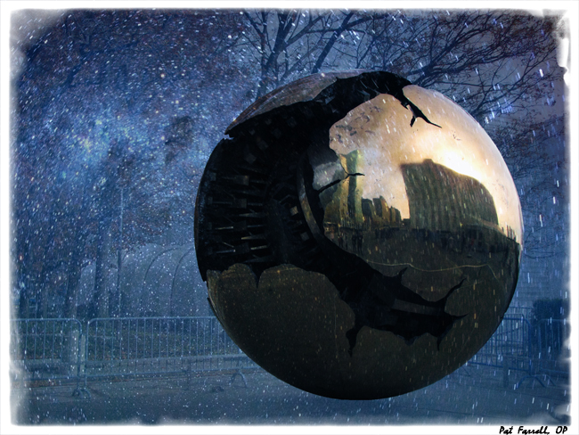 This globe at the U.N. building in New York expresses the hope of peace in our world