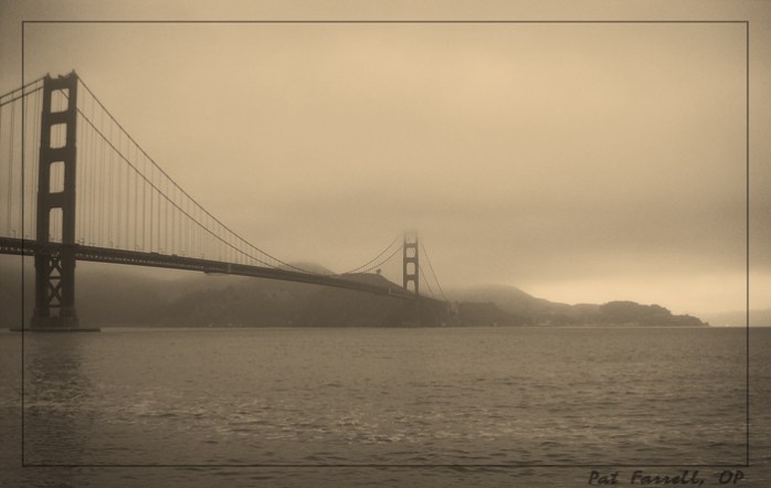 So what do you see? A dismal and foggy day? Or do you see the potential for majesty and that oak tree on the hill behind the bridge?