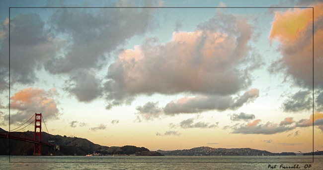 Sunset adds such perspective . . . if we notice it