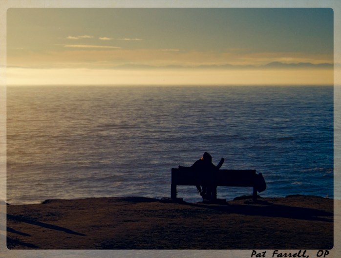 I am also reminded of John Masefield's words, "I must go down to the seas again, to the lonely sea and the sky."