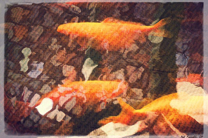 What is it that is stirring beneath the surface of the water?