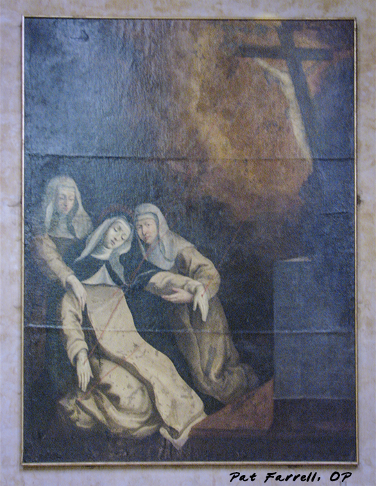 St. Catherine in a moment of ecstasy - painting in Toulouse