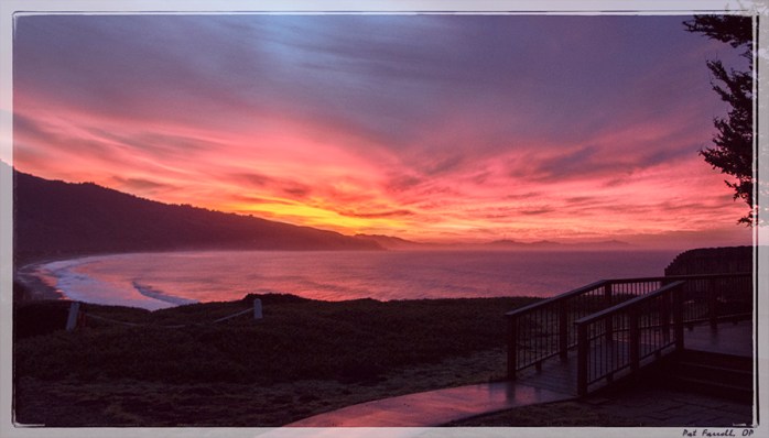 Morning light breaking though to scatter the darkness